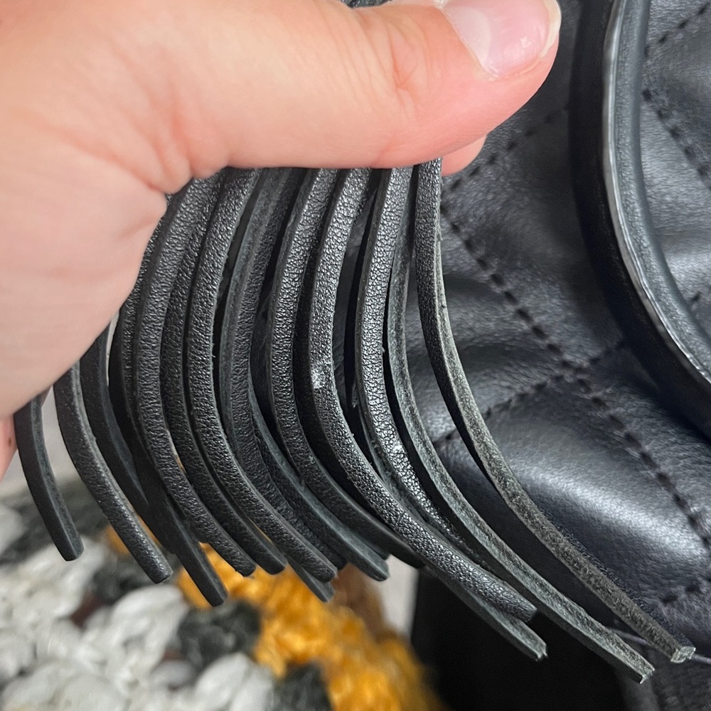 Kate Spade Black Quilted Clutch with Gold Accents - Picture 6 of 17